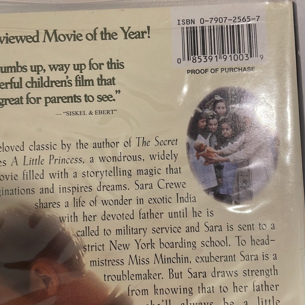A Little Princess VHS Tape 📼 - Picture 4 of 4